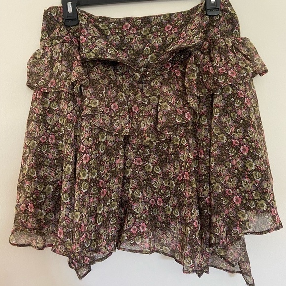 Walter Baker Becca Ruffled Floral Mini Skirt skirt size 6 NWT - Picture 2 of 5